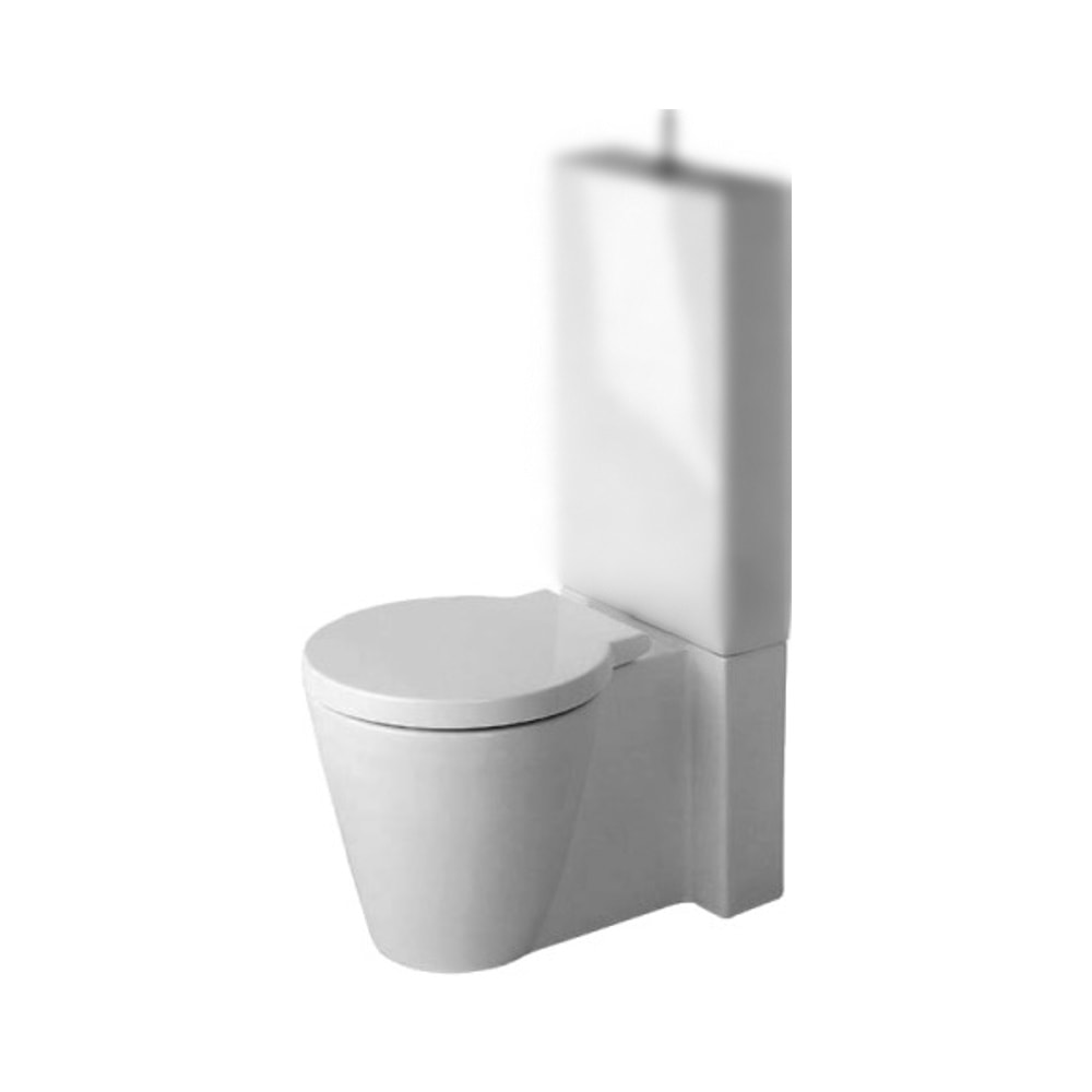 Duravit Starck 1 toilet 6 liter gulvstående underdel med WonderGliss - Gulvstående toilet, Toiletter