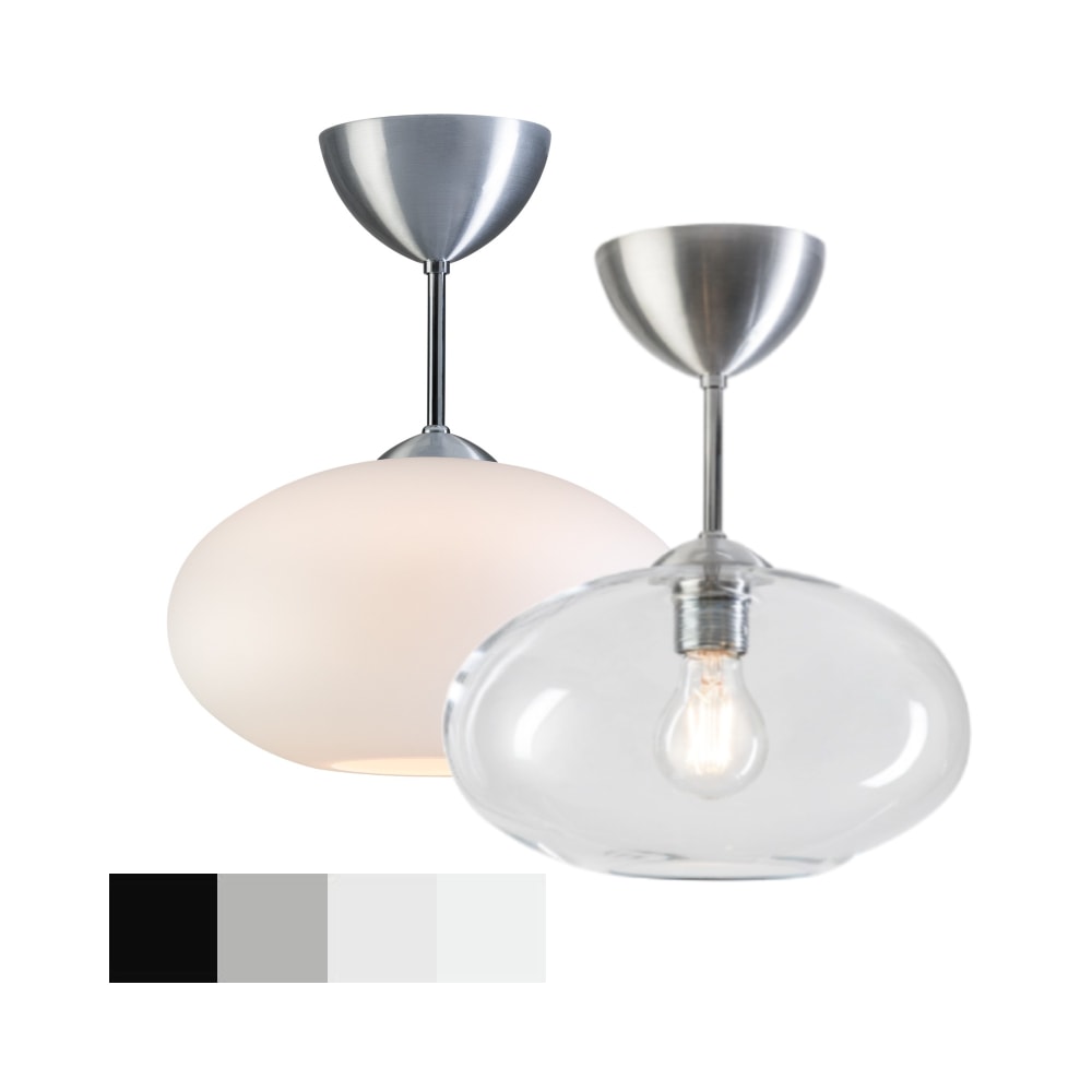 Belid Bullo plafond alu/opal E27 Ø27 cm H32 cm
