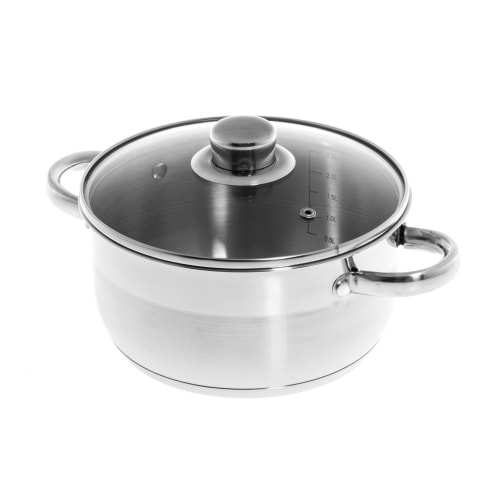 Maku gryde med låg i rustfrit stål