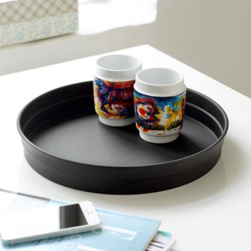 Steel-Function Proff-cooking tjenerbakke i sort skridsikker Ø32 cm