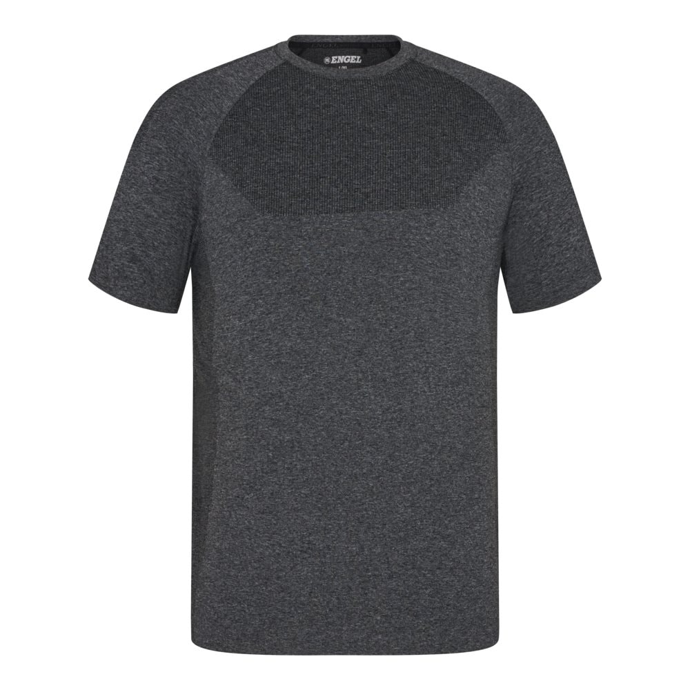 Engel X-treme t-shirt sømløs sort melange