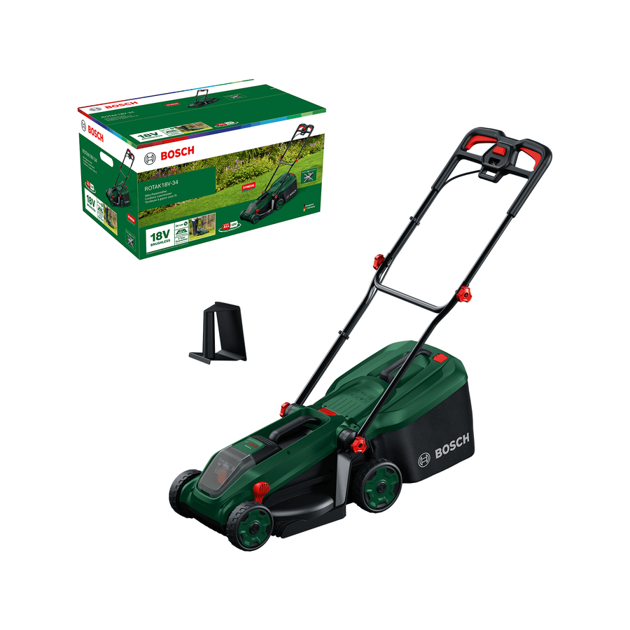 Bosch DIY plæneklipper Rotak 18V-34 uden batteri og lader