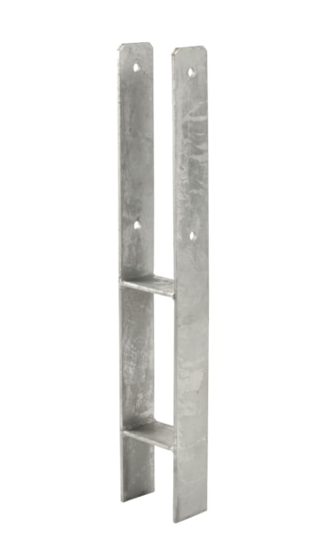 Plus H-Stolpefod til 90x90mm 4839-1Varmgalvaniseret