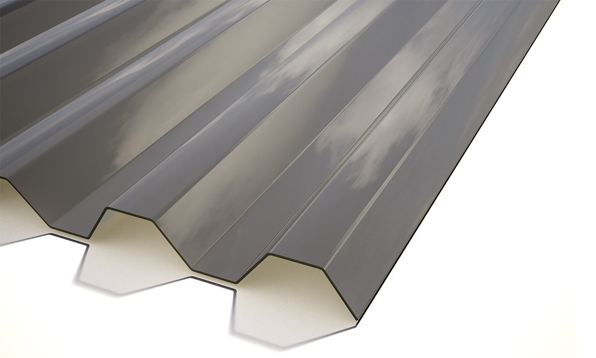 GOP Suntuf trapez tagplade i røgfarvet 5000 x 1260 mm