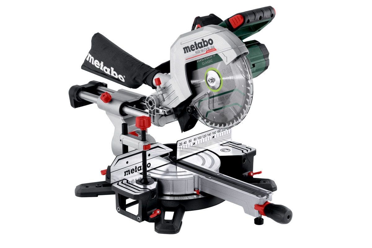 Metabo kap- og geringsav KGS 18 LTX BL 254 med 1x4Ah batteri og lader