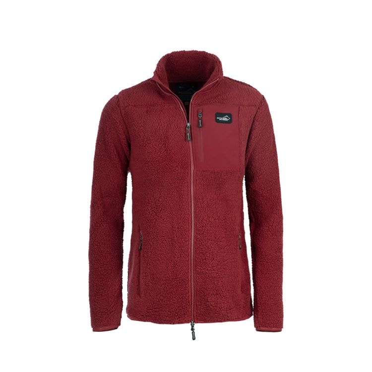 Arrak Sherpa Fleecejacket Women, Dk Red, 3XL