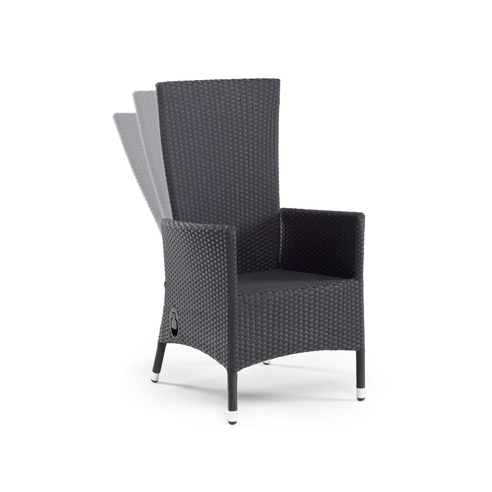 Hillerstorp Atlanta lænestol i sort kunstflet