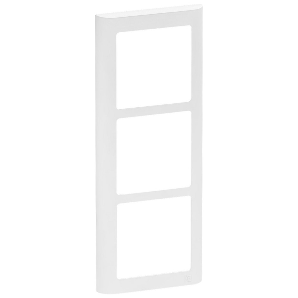 LK Fuga Soft designramme lodret hvid 3 modul