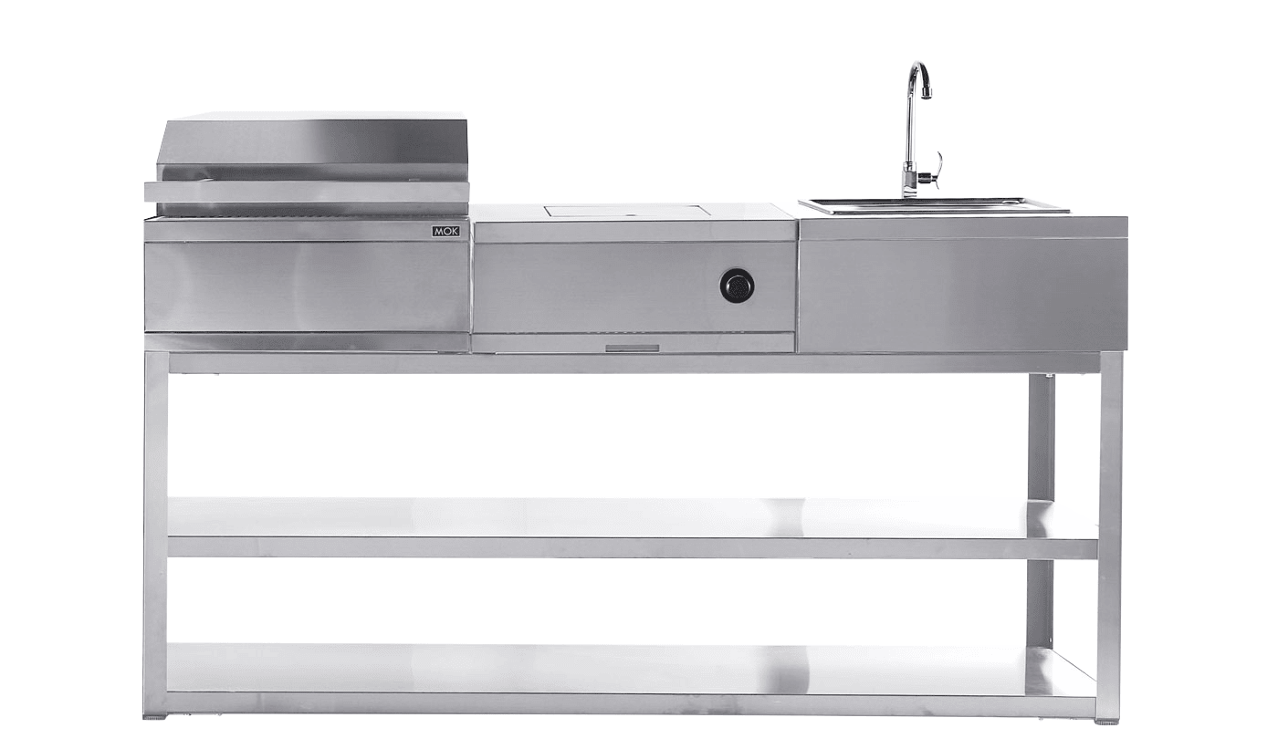 Myoutdoorkitchen Nordic Line Visby fritstående udekøkken rustfri