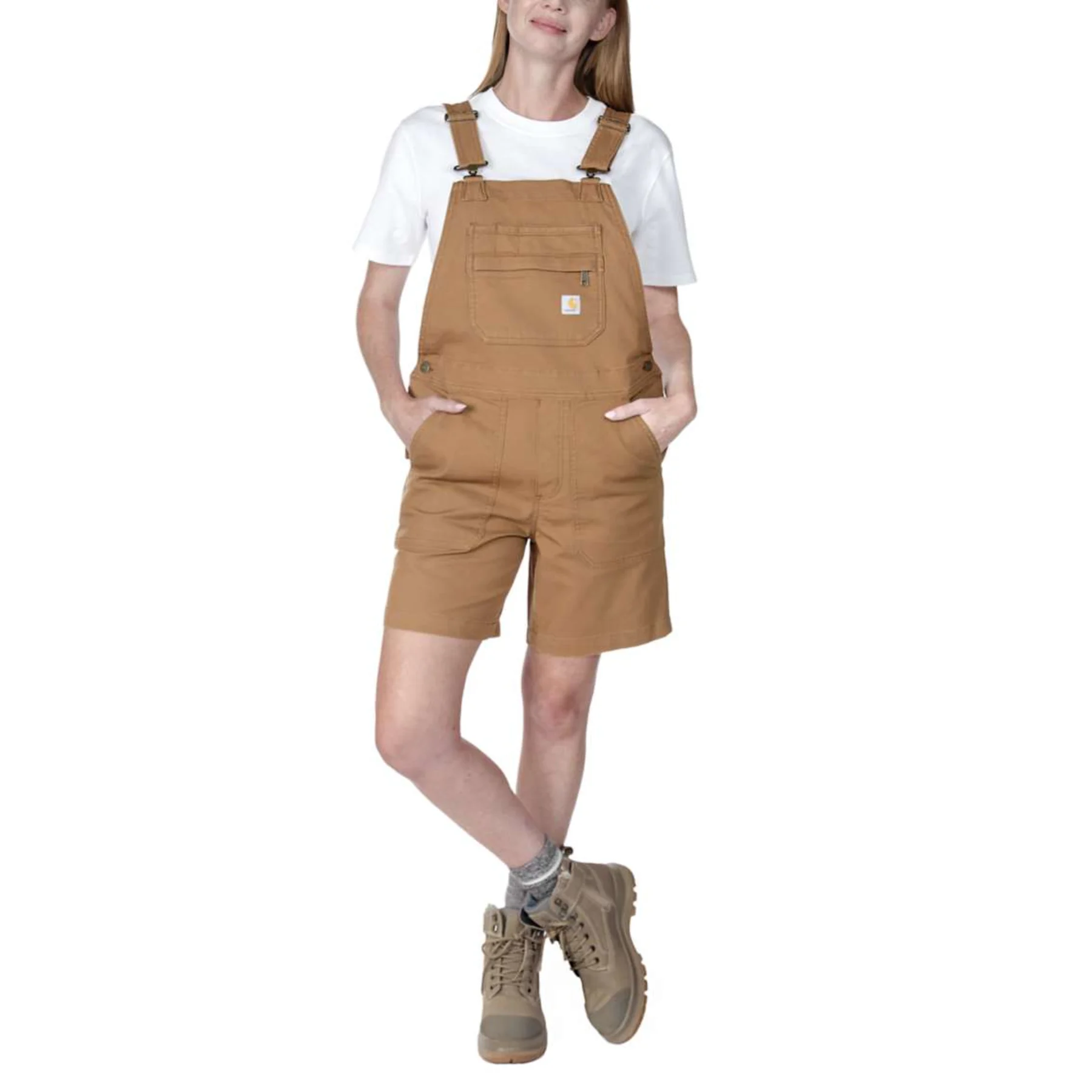 Carhartt Relaxed Fit Canvas Shortall Ladies Carhartt® Brown XL
