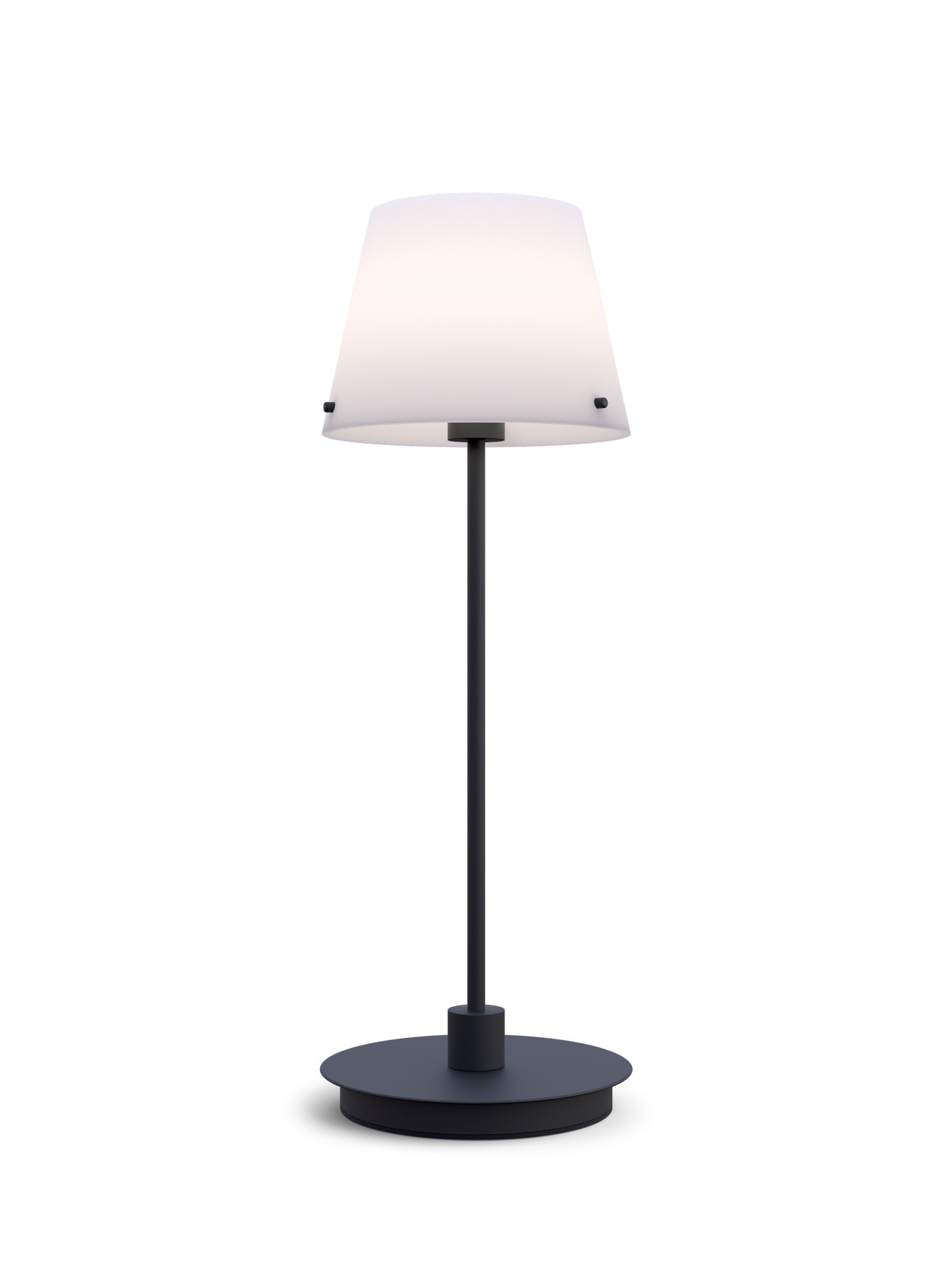 Herstal Gil il Grande bordlampe i sort/opal G9
