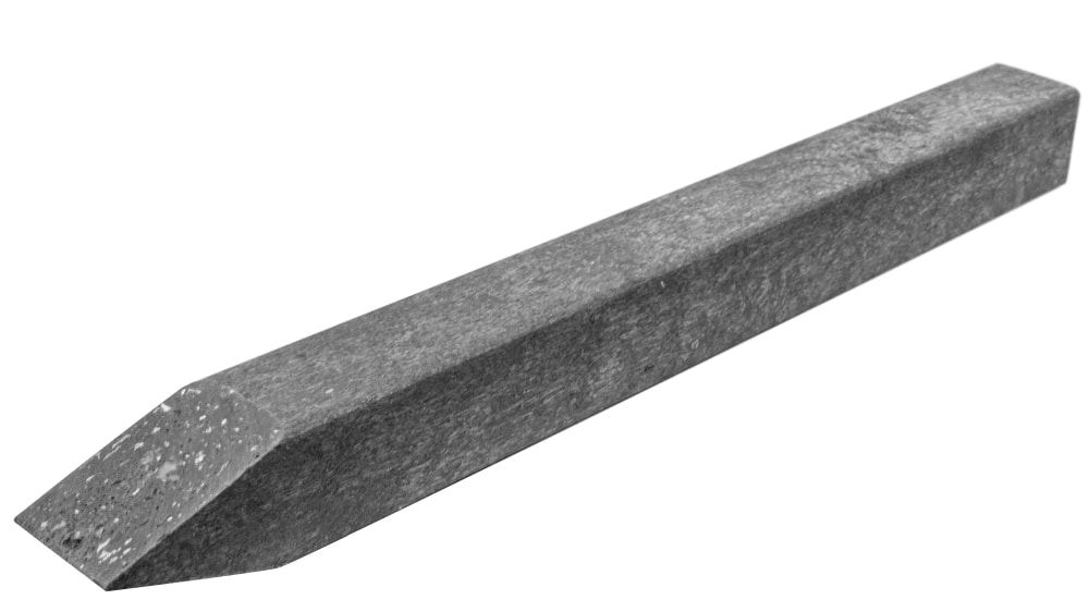 Ripstaal montagespyd i grå til bedkant 400 x 40 x 40 mm