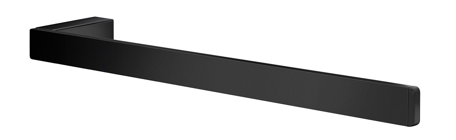 Smedbo Outline håndklædestang, enkel L380 mm sort.