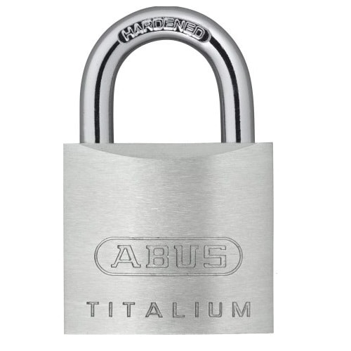 Abus hængelås titalium 40 mm. 2 stk. enslukkende