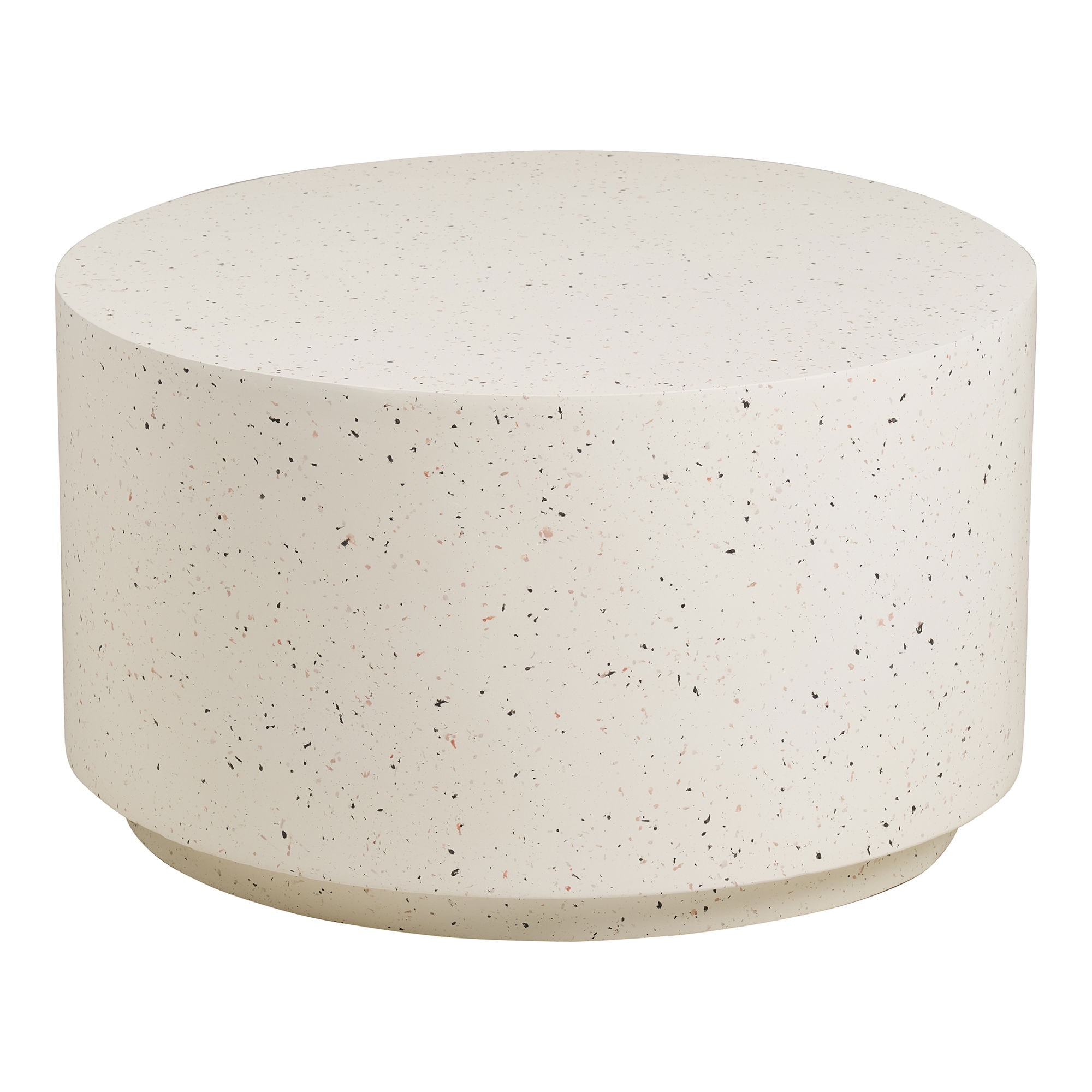 House Nordic Bonn sofabord, fiberclay, terrazzo look Ø70 x 40 cm