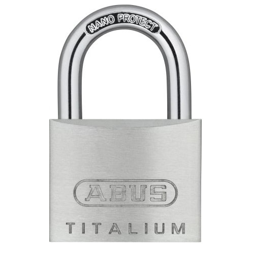 Abus hængelås titalium 40 mm. 2 stk. enslukkende