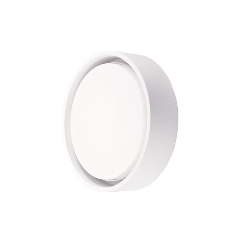 SG Frame Round LED væglampe i hvid 22W 4000K IP66