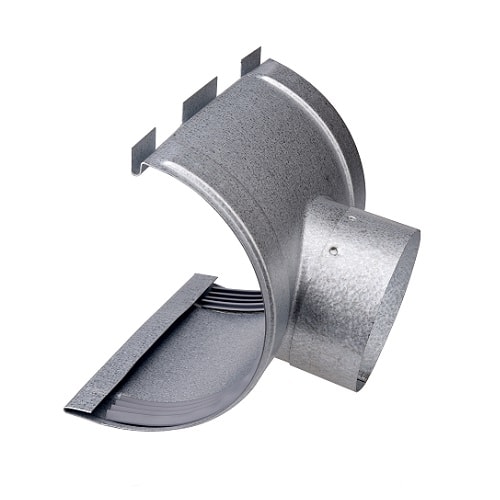 Plastmo Aluzink tudstykke med gummi nr. 11 / Ø75 mm