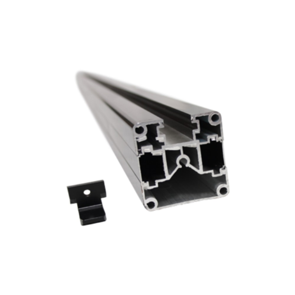 Superroof Smart Fence 180 stolpe sort alu H230 cm