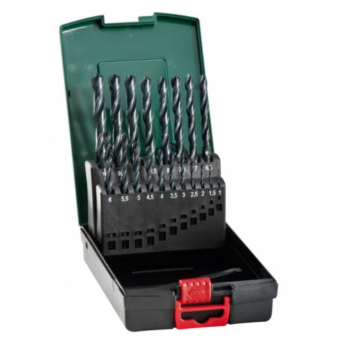 Metabo HSS-R metalborkassette med 19 bor Ø 1-10mm.