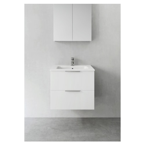 Hafa Shape vaskeskab i grå med 2 skuffer 100 cm