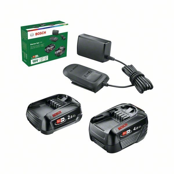 Bosch DIY Batterisæt 18V 2Ah 4Ah M/Lader Al1820