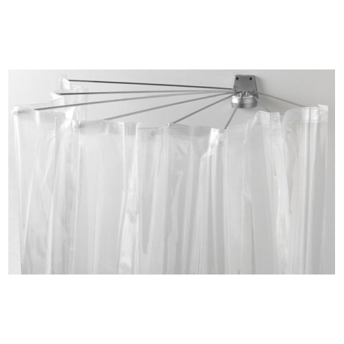 Ridder paraply forhængsstang med bruseforhæng i vinyl
