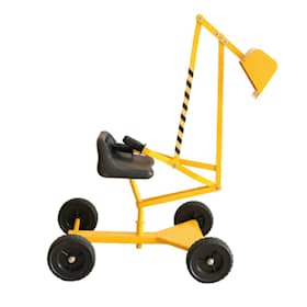 Nordic Play Active gravemaskine i gul og sport med hjul til sandkasse