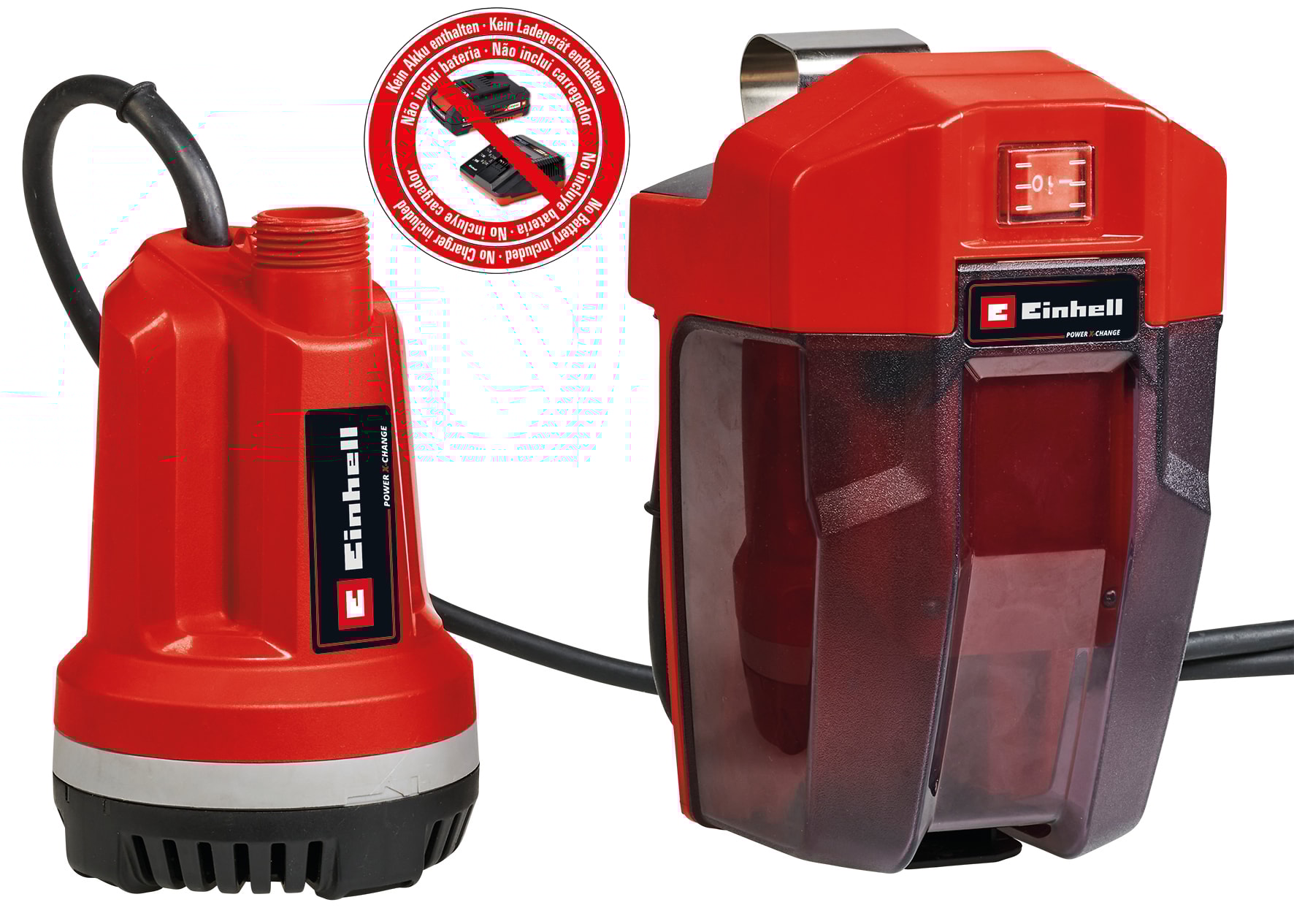 Einhell GE-PP 18 RB trykpumpe 3000 l/t 20M 18V uden batteri og lader