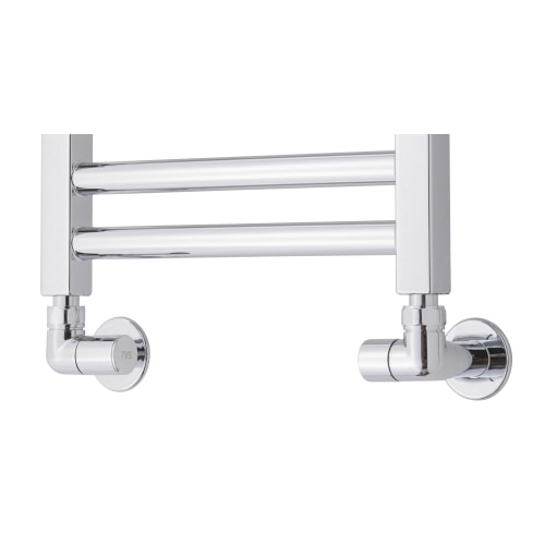 TVS ventilsæt vinkel i krom med afdækninger