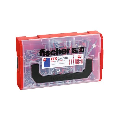 Fischer FIXtainer DUOLINE sortimentsboks med Duopower og Duotec dybler 200 stk.