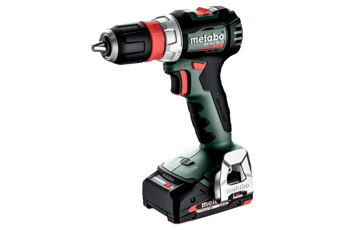 Metabo BS 18 L BL Q bore-/skruemaskine med 2 x 2 Ah batteri og lader