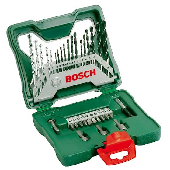 Bosch bor/bitssæt x-line 33 dele i kuffert