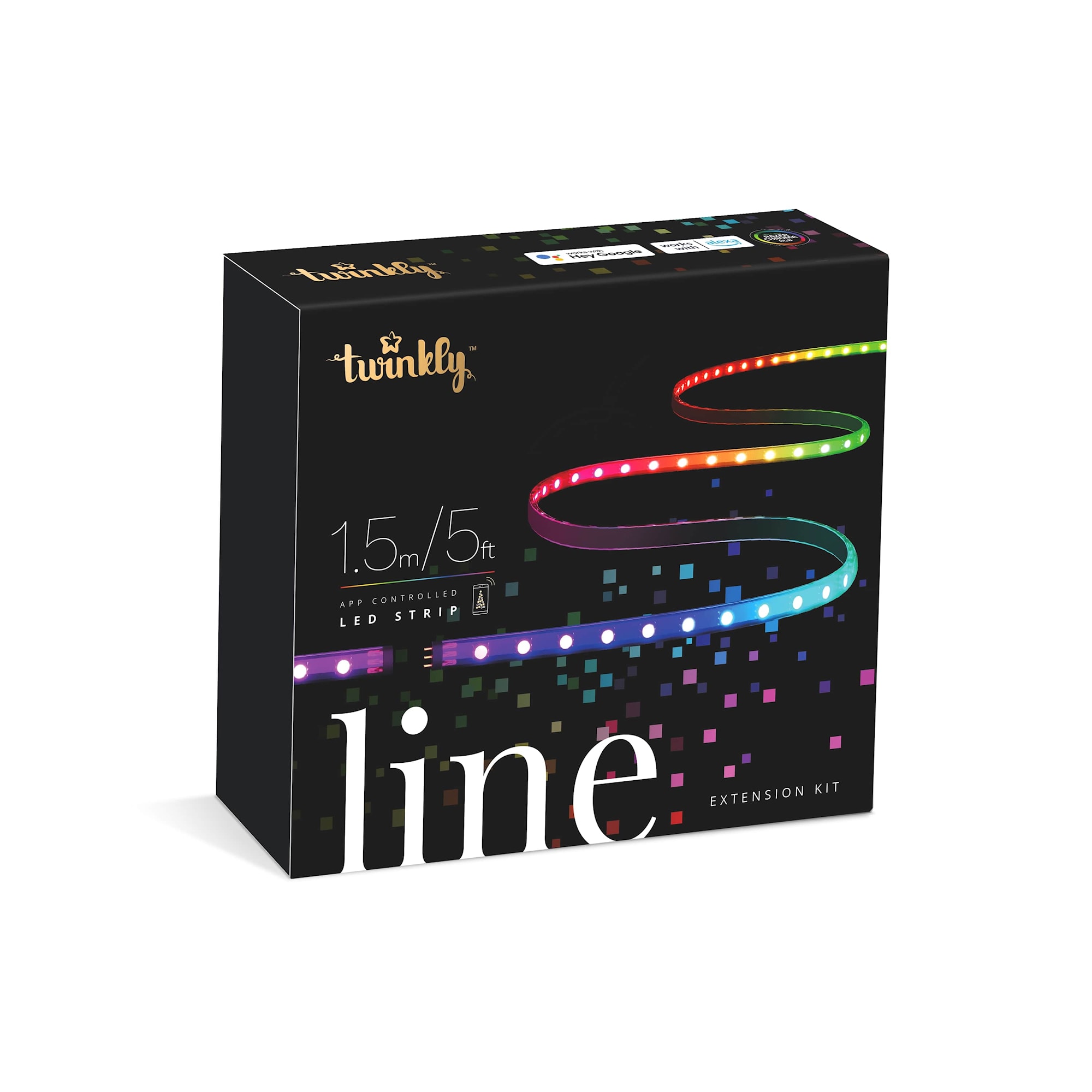 Twinkly Line 100L RGB strip forlænger BT/WIFI Gen II IP20 150 cm