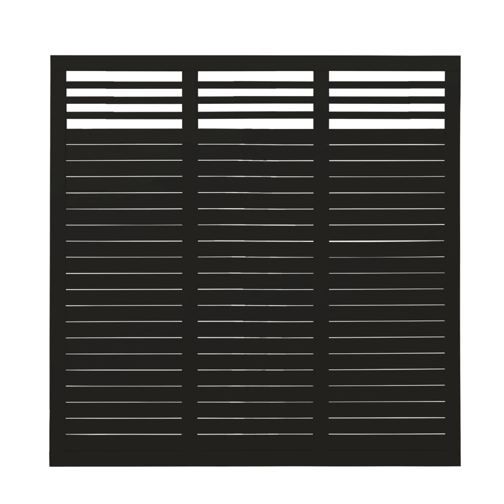 Plus Decora hegn grundmalet sort 90 x 180 cm