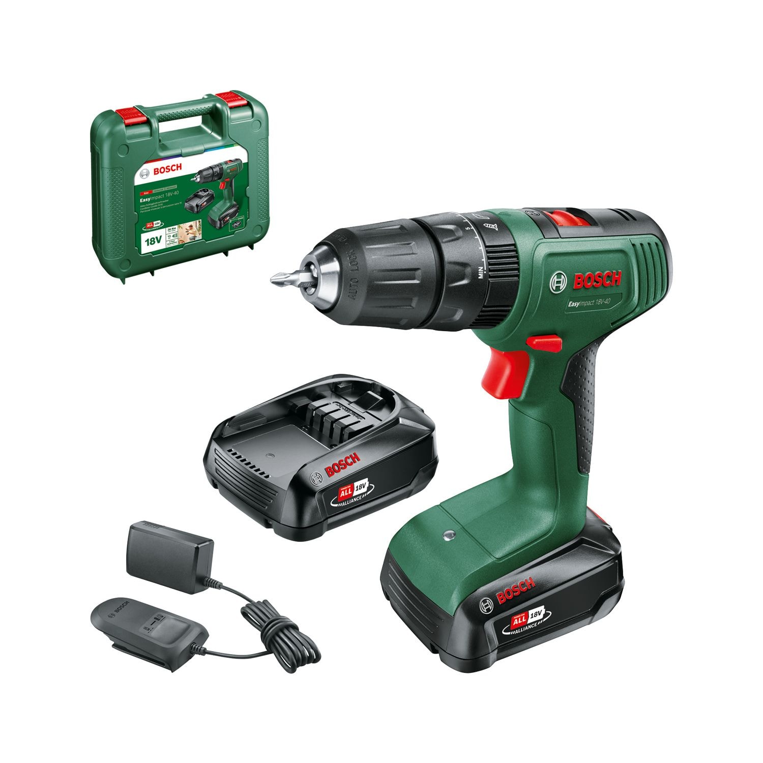 Bosch DIY Akkuslagboremaskine Easy 18V 2X1,5Ah