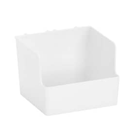 Elfa opbevaringsboks hvid, høj til opbevaringsskinne og -tavle