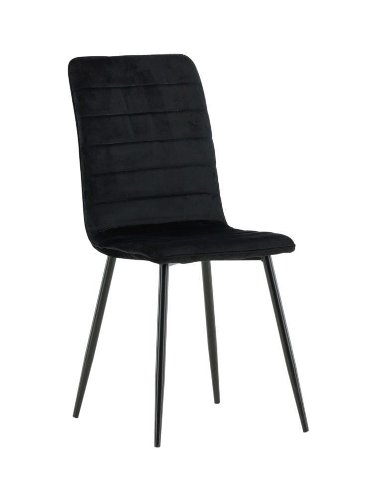 Venture Design Windu Lyx spisebordsstol i sort/sort velour