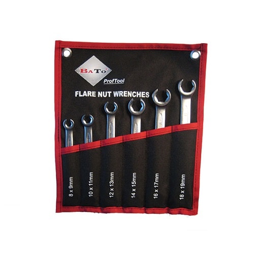 BATO bremsenøglesæt 8-19 mm. med 6 dele.BATO vare nr. 2840