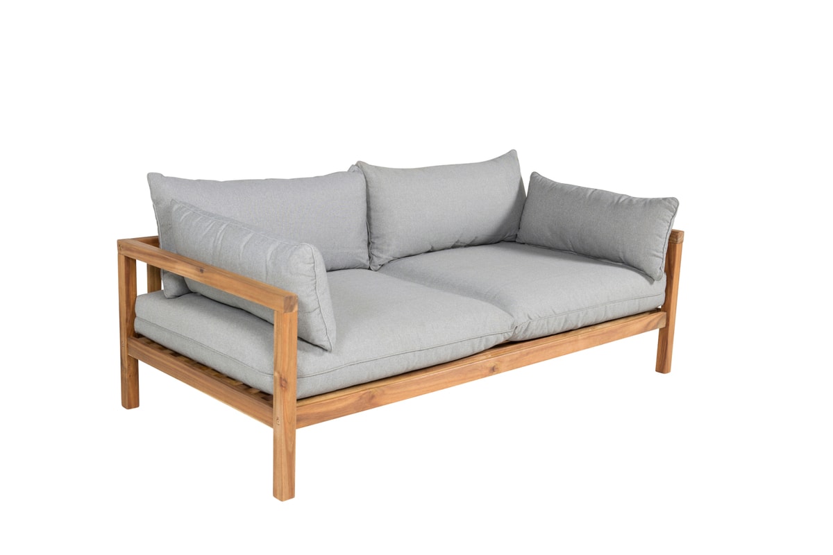 Venture Design Marion loungesofa 2 personer i grå/akacietræ