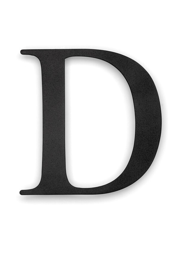 Bogstav d century svart