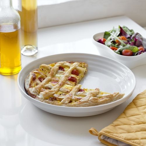 Steel-Function Bari tærtefad i hvid porcelæn Ø27 cm