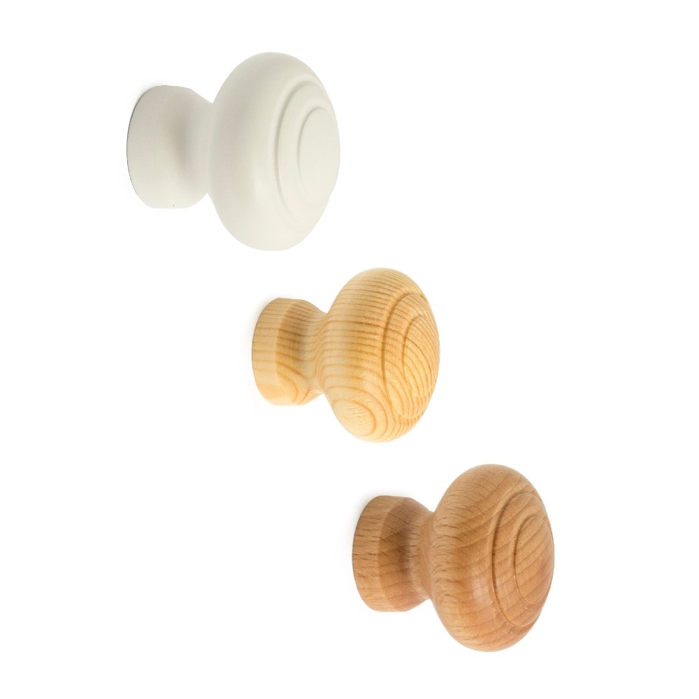 Habo Møbelknop 45 mm 1Stk Frank Hvid