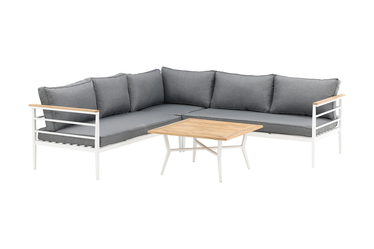 Venture Design Mexico loungesofa hjørnesofa i grå/hvid