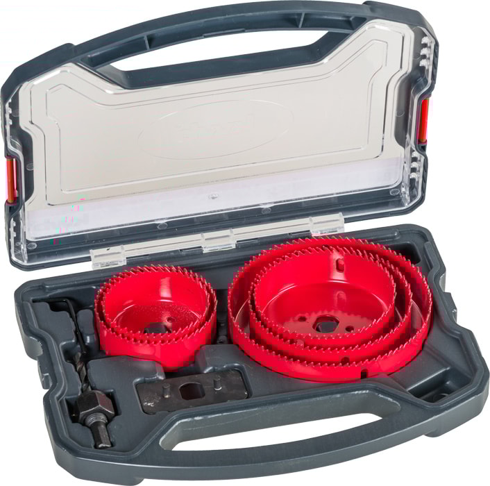 KWB hulsavssæt i kuffert 68, 76, 89, 102, 127 mm 8 dele