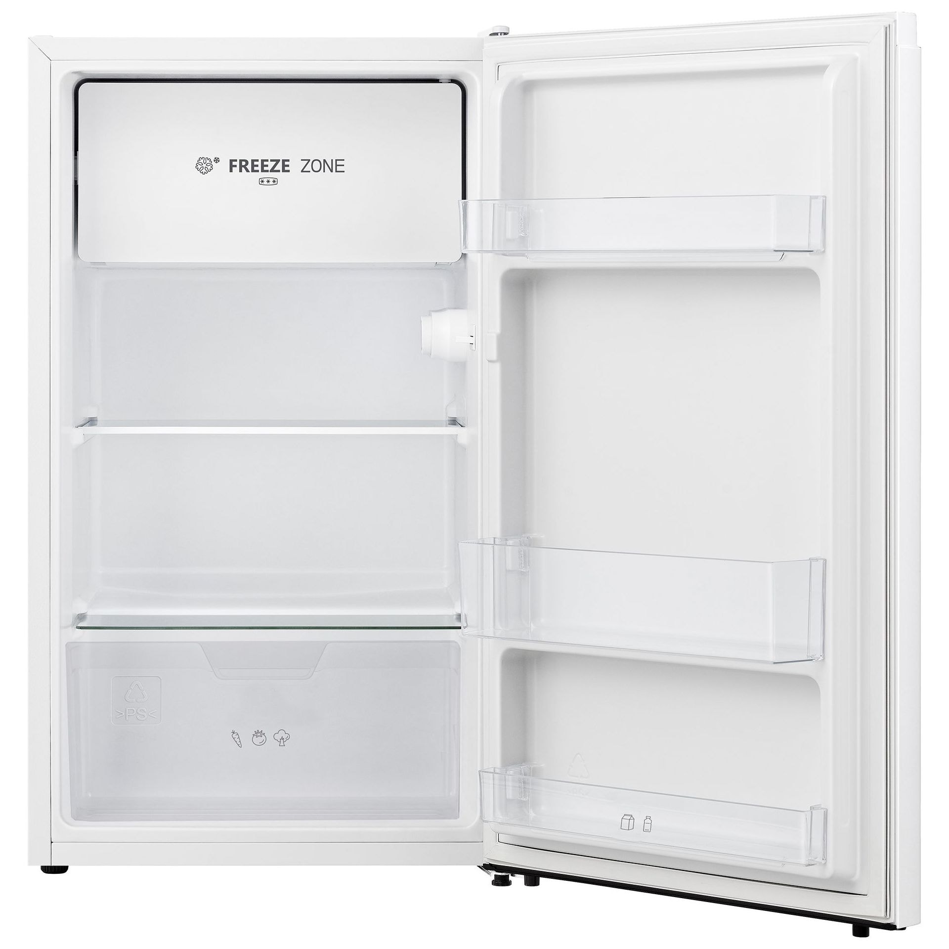 Scandomestic SKB82WE fritstående køleskab med fryseboks hvid 82L