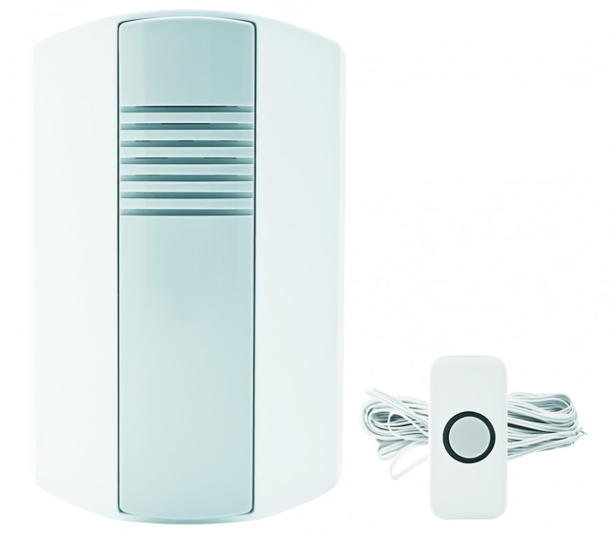 Ensonordic 200 Premium dørklokke hvid med ledning