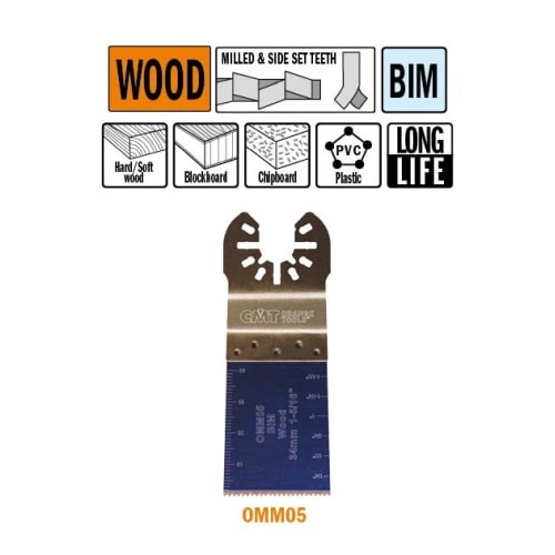 CMT Multicut BIM klinge til træ og plast 34 mm Ekstra holdbar