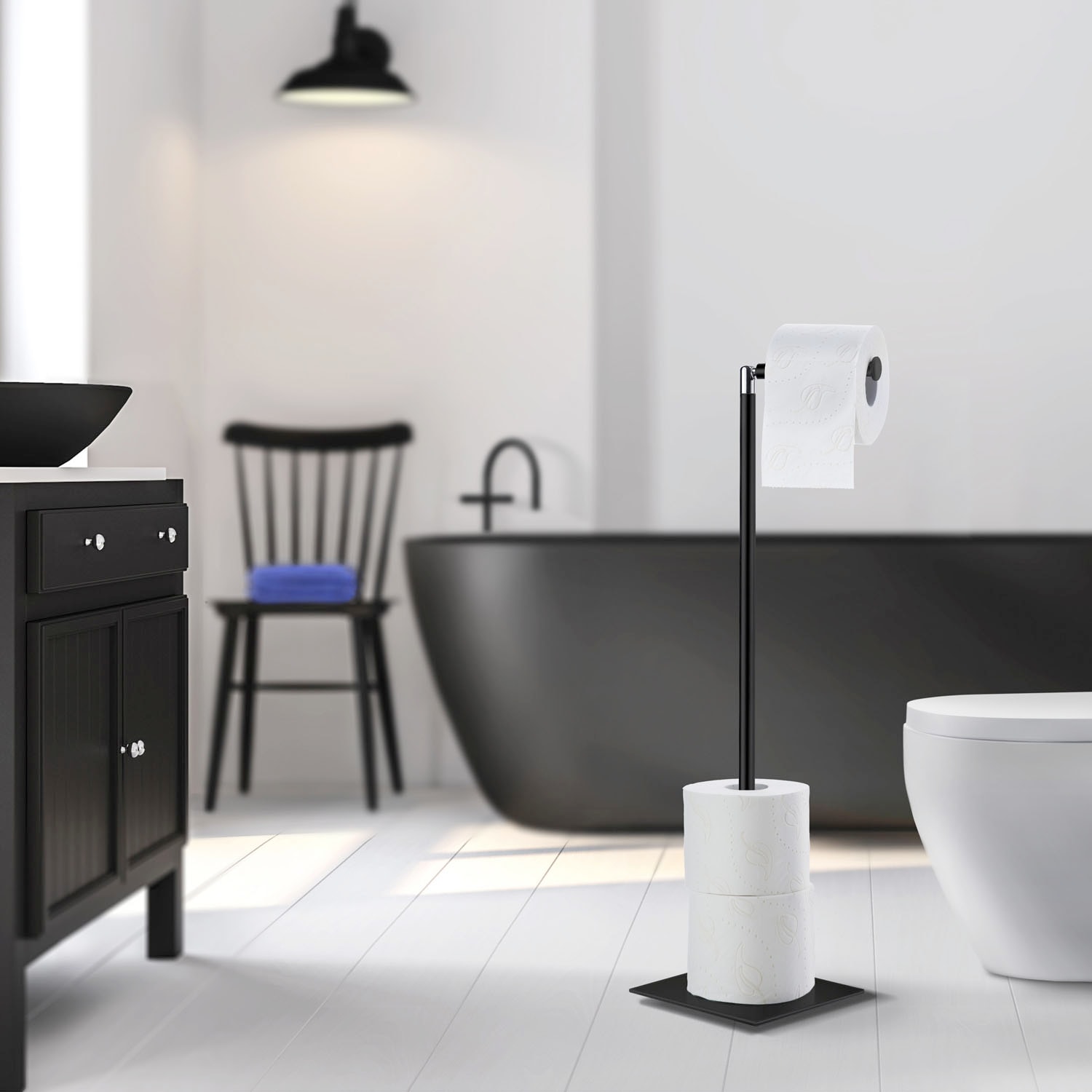 Smedbo Outline Lite toiletpapirholder-reservepapir