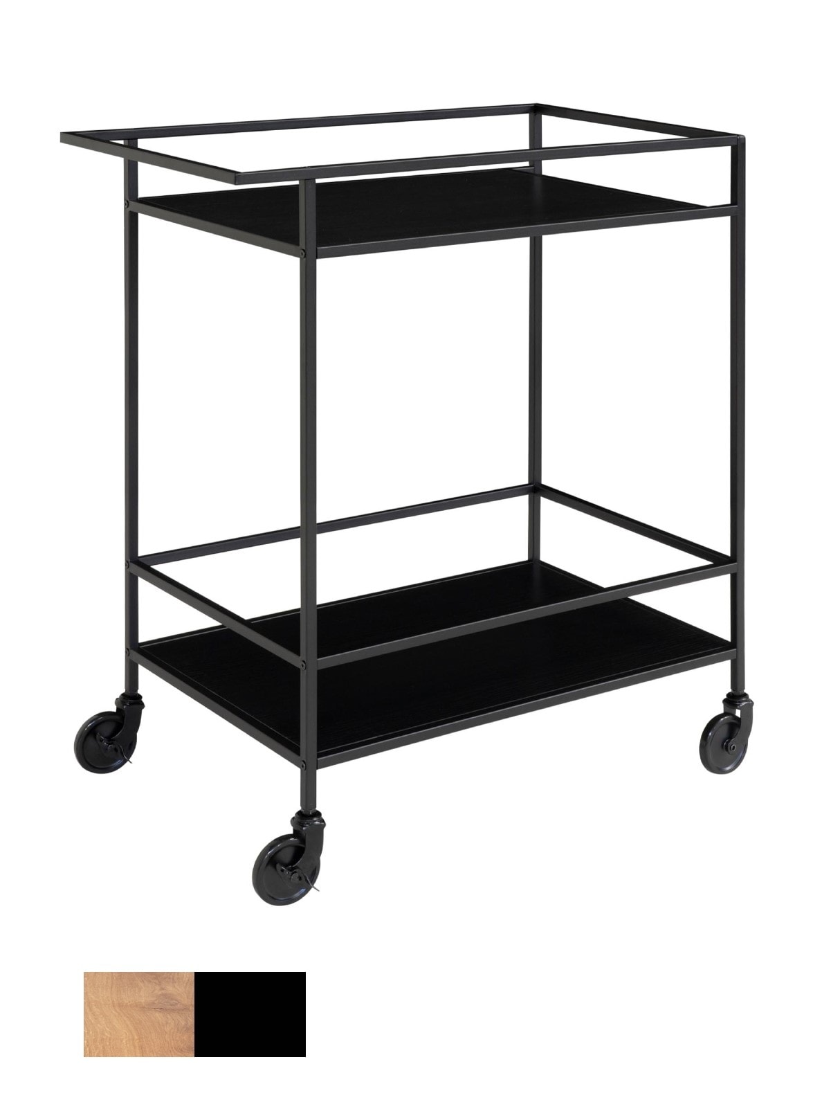 House Nordic Vita barvogn i hvid 2 hylder 68 x 40 x 79 cm